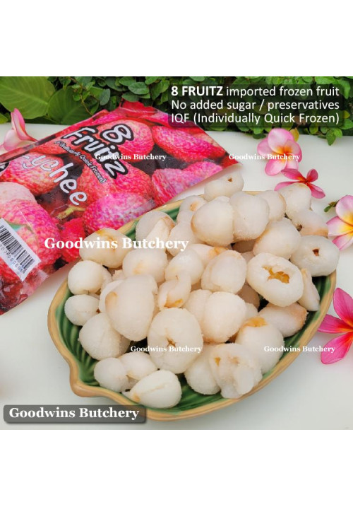 8Fruitz IQF frozen fruit LYCHEE WHOLE 8 Fruitz 500g